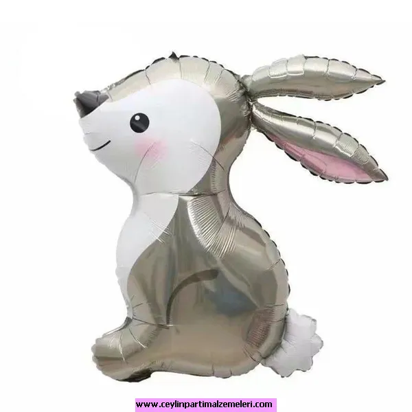 Tavşan Gümüş Folyo Balon